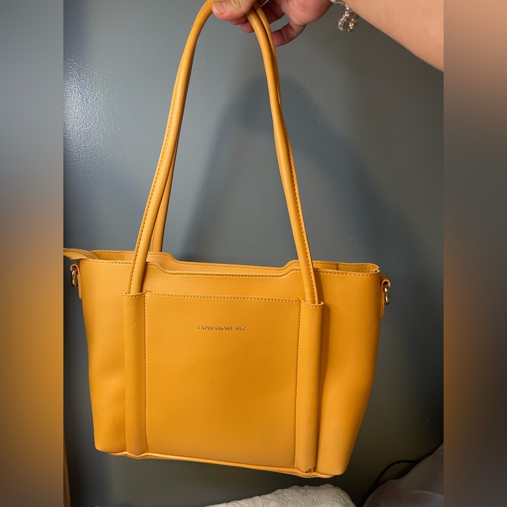 Expressions Yellow Mustard Tote Bag